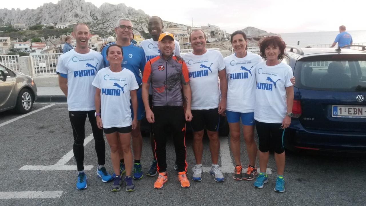 Entrainement pour le lancement Marathon Marseille 2016 avec Benoit Z