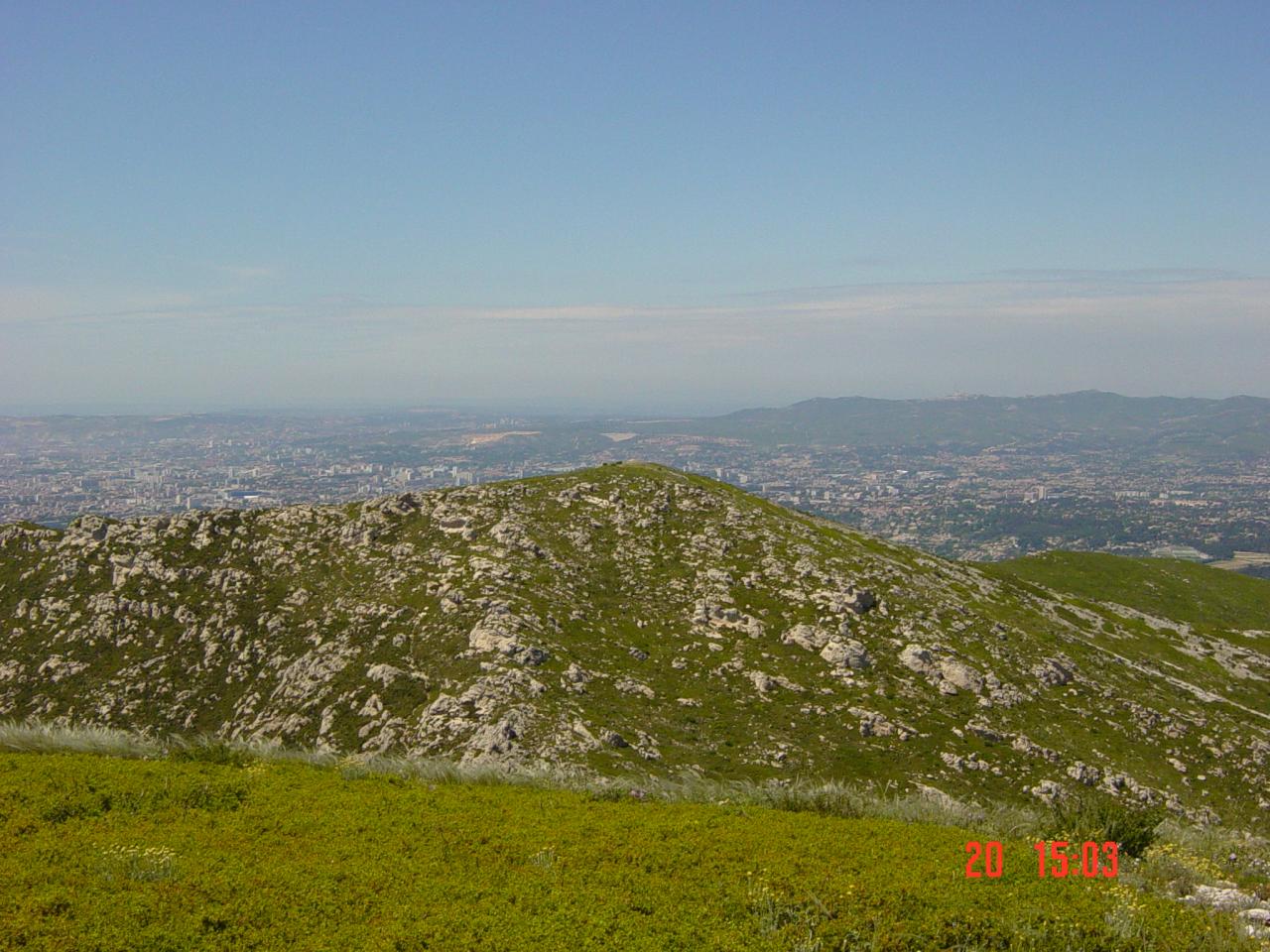 Mt St Cyr vu du Mt Carpiagne