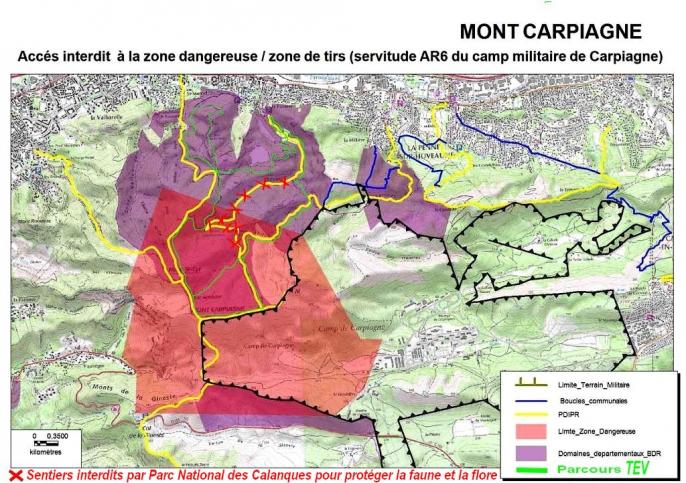 Parcours d occupation tev et differentes limites