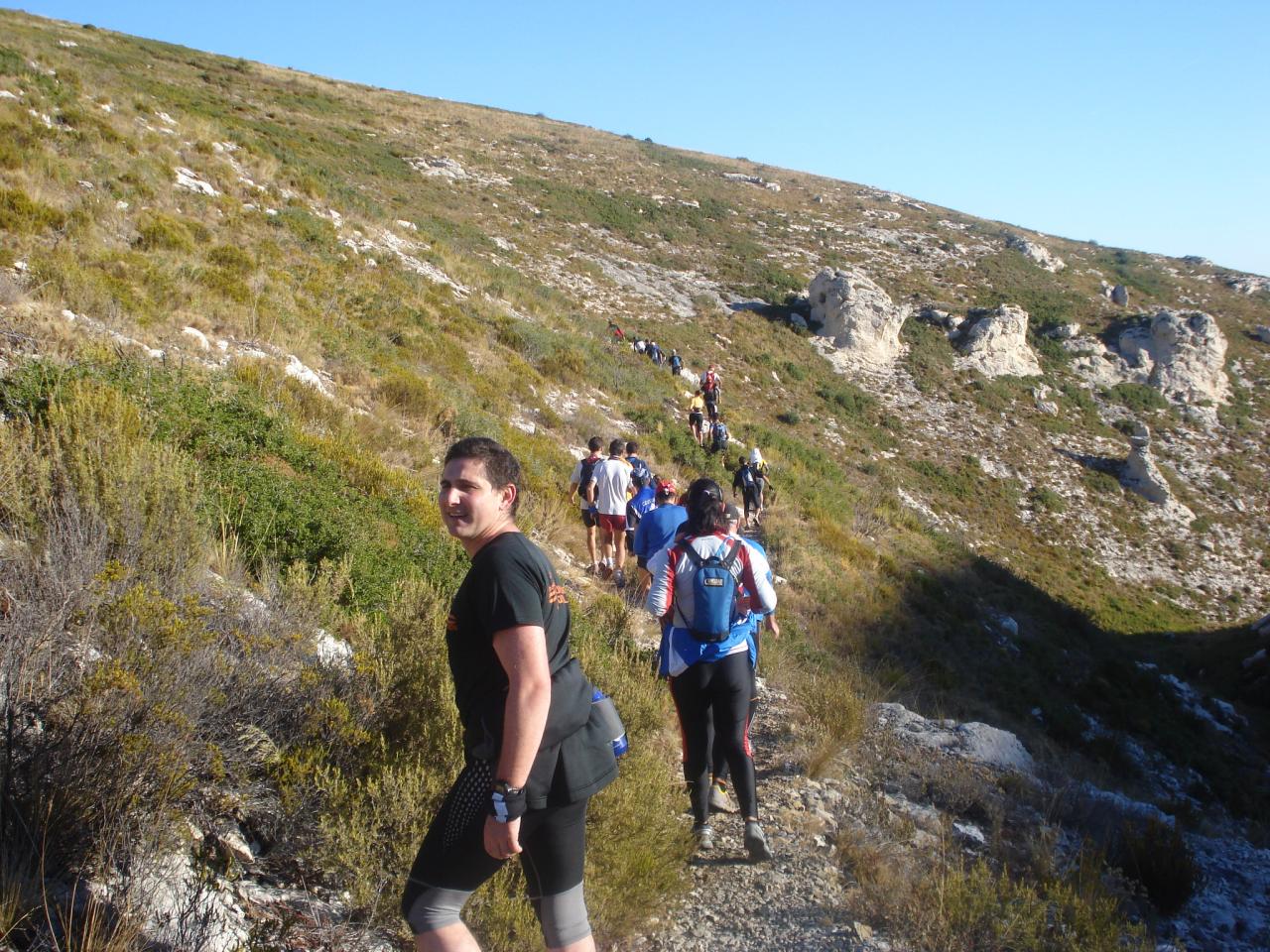 départ vers le  col galvaudan 1ere recco