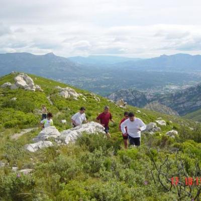 arrivée Mt St Cyr