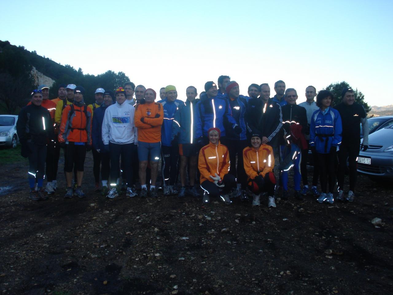 photo de famille avant la 3éme recco