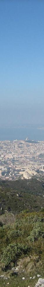 vue de marseille depuis mt st cyr