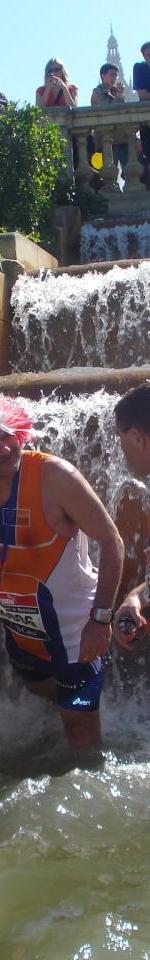 Baignade aprés Marathon Barcelone