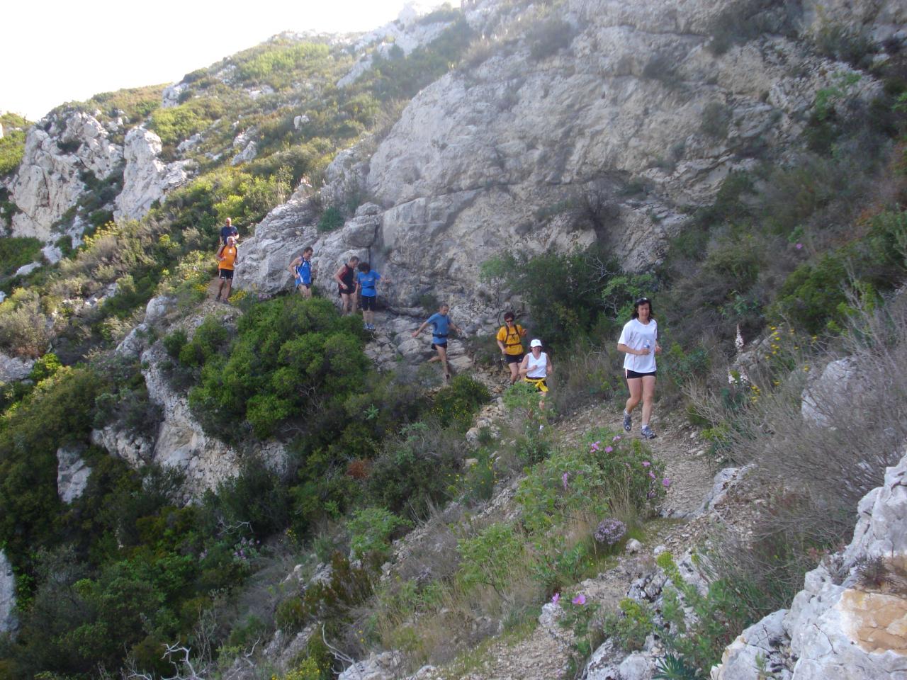 descente technique apres la croix de st