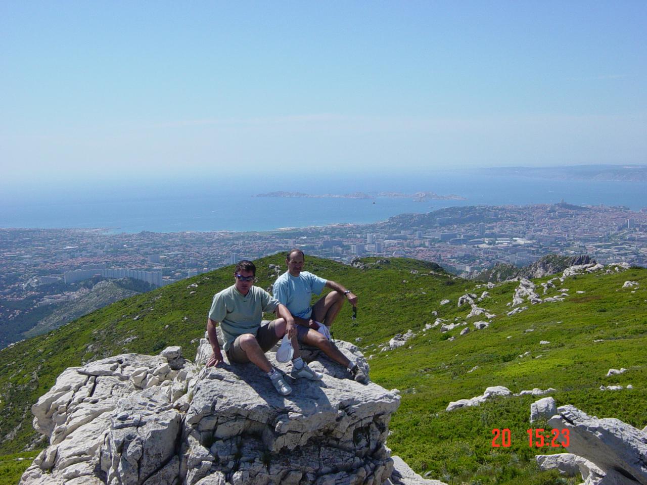 Vue de marseille du Mt Carpiagne