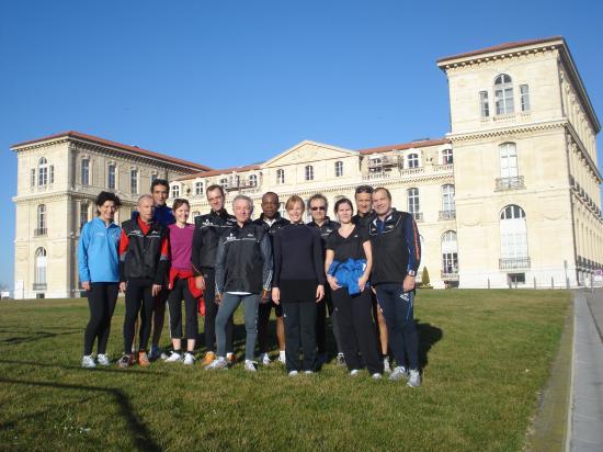 entrainement 15 janvier : devant le Palais du Pharo