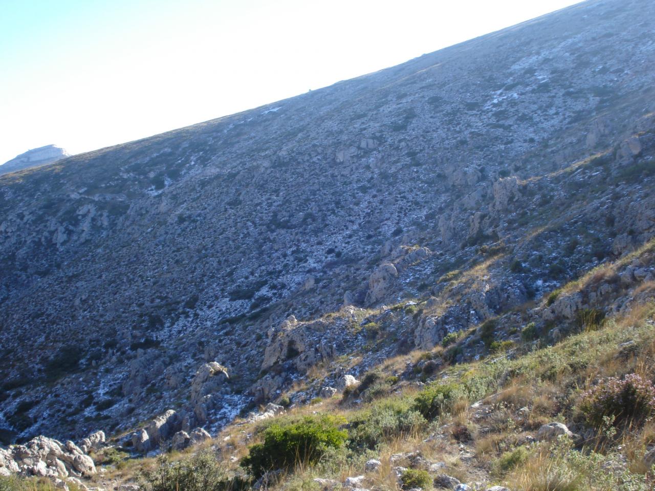 neige sur mt carpiagne 2éme recco