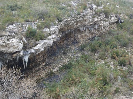 Stalactites au début du vallon de la barasse