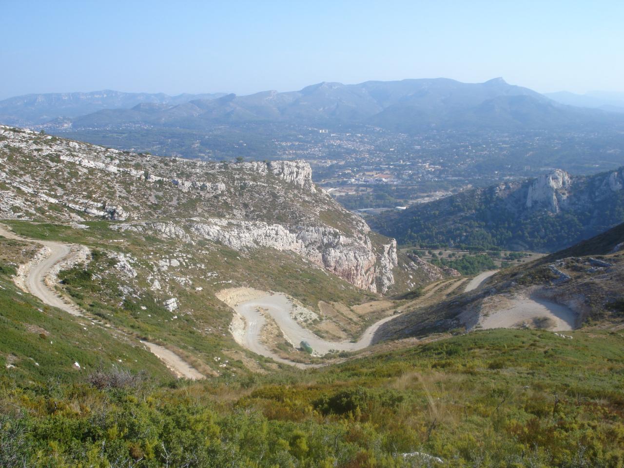 Descente d'arrivée