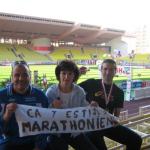 Frédérique et Serge Nouveaux Marathoniens avec Christian (Monaco 2006)