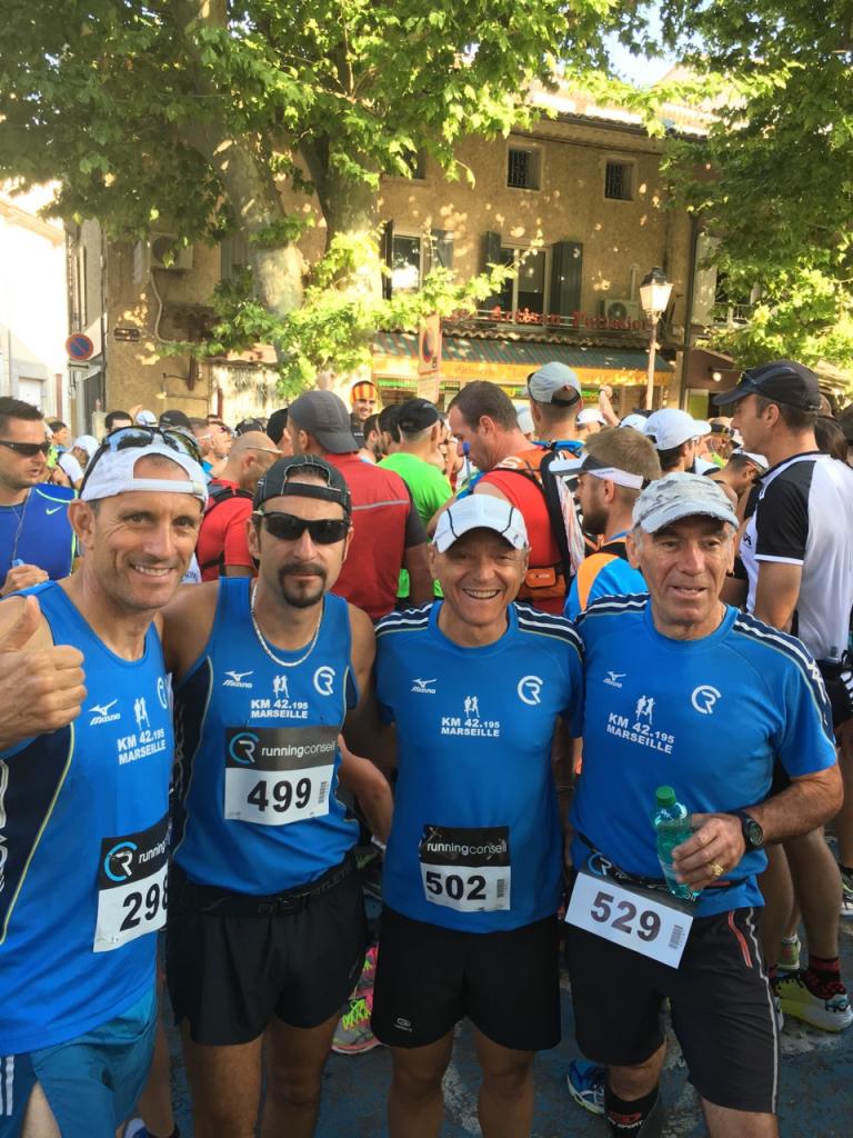 J-Yves, Jérome,Denis et Patrick au Ventoux