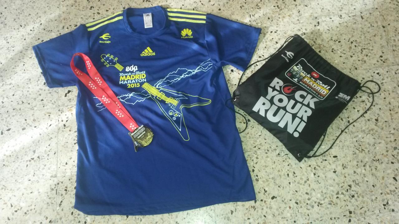 t-shirt  et medaille madrid 2015