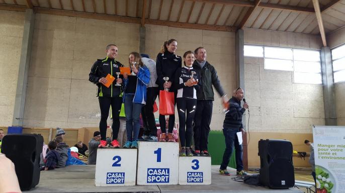 irene sur le podium scratch