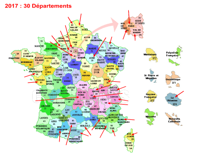 Carte france departements