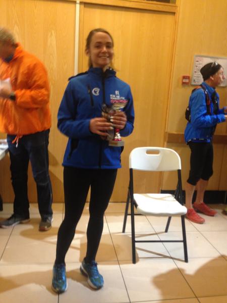 Célia sur le podium